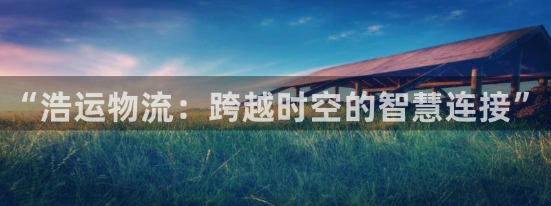 南宫多多28官网版：“浩运物流：跨越